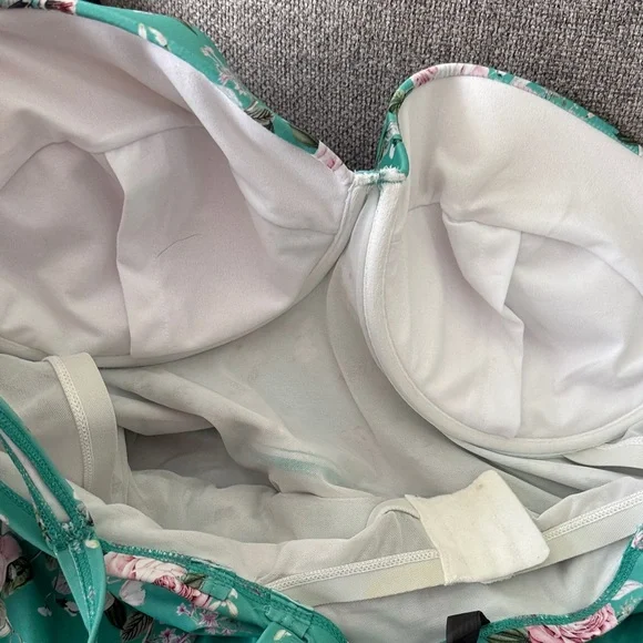 Torrid Floral Green One Piece Swimsuit - Picture 5 of 5